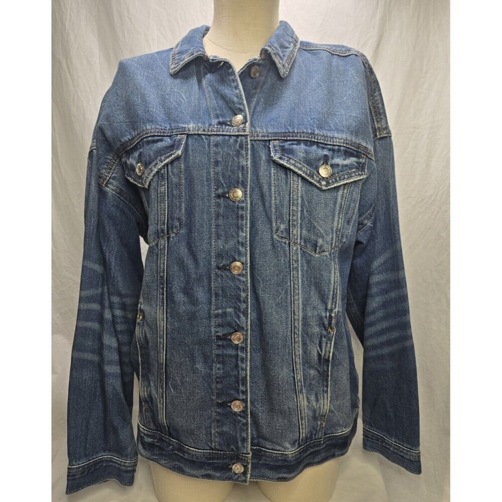 American Eagle Dark Wash Denim Jacket Women’s Medium